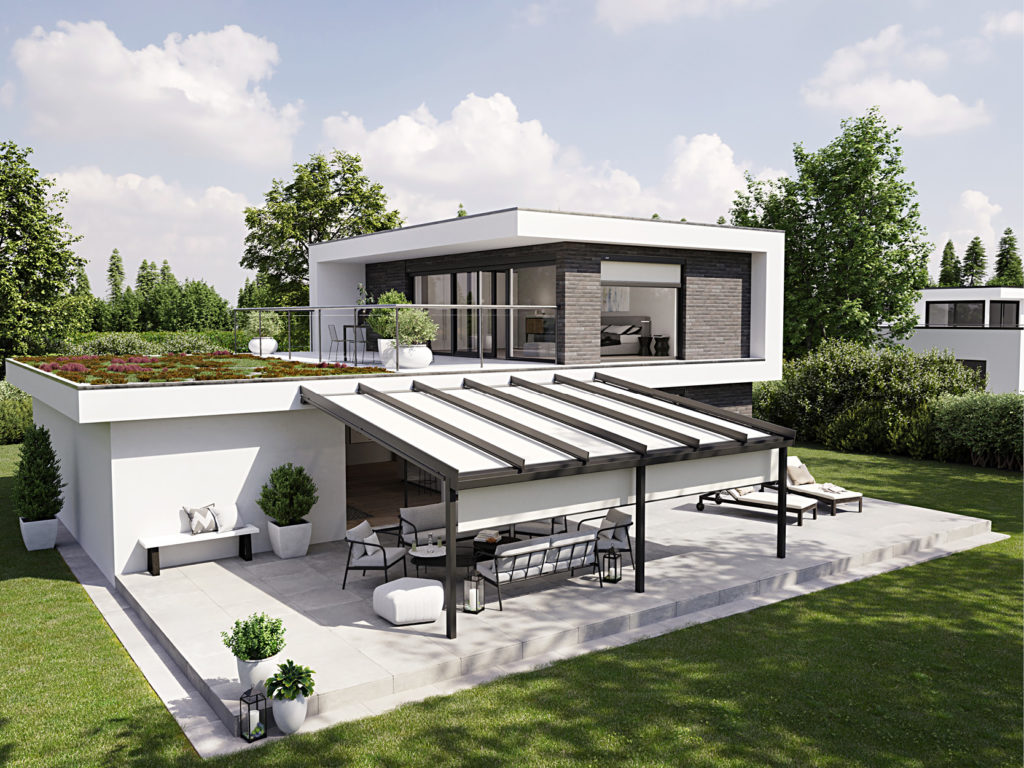 Markisen zur Beschattung von Terrassendächern, Sommer- und Wintergärten