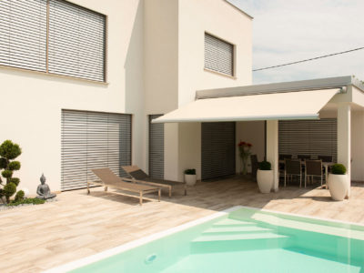 Referenz Markise Architektenhaus