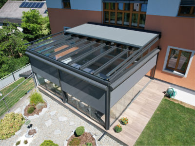 Referenz Markise Glasdach