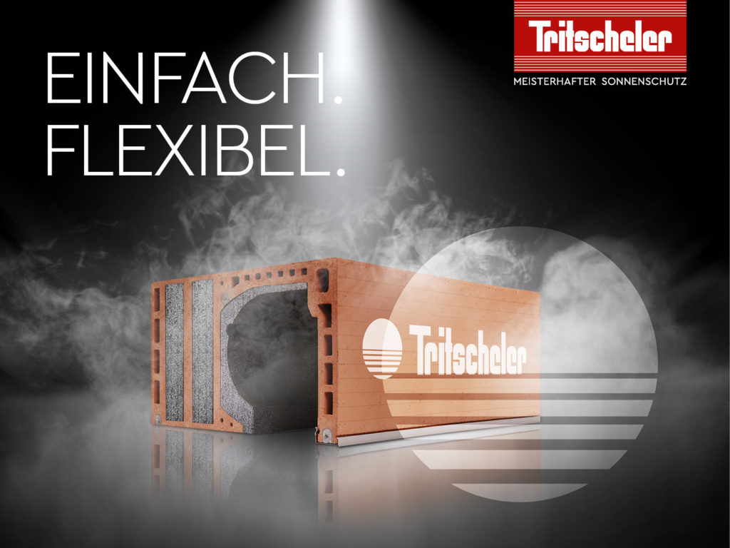 Abbildung Ziegel-Rollladenkasten mit Rauch