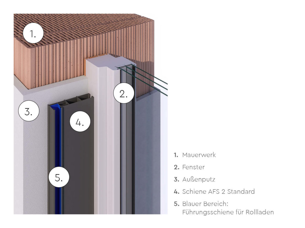Rollladen-Führungsschiene AFS2