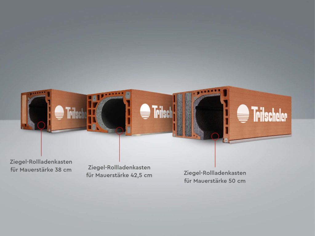 Ziegel-Rollladenkasten MS 38, 42,5 und 50