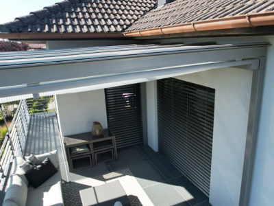 Unterglasmarkise grau