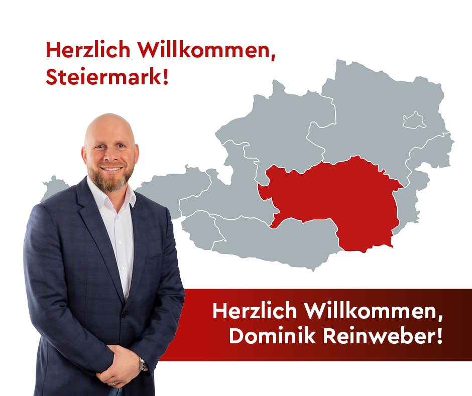 Dominik Reinweber ist unser neuer Außendienst in der Steiermark.